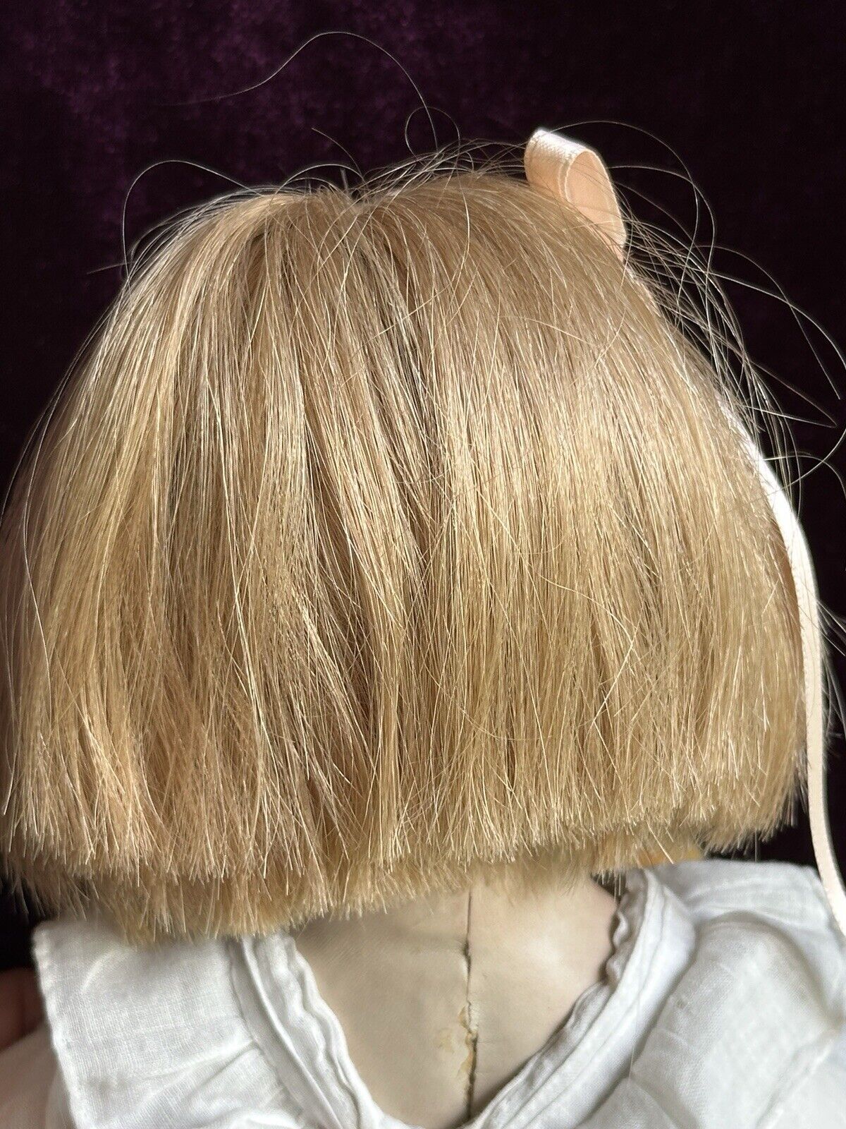 Very Rare OOAK 15.5” French Artist Malou Ancelin Leather Handmade Signed Doll