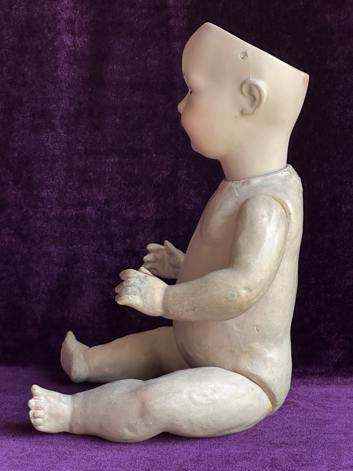 Rare Antique German 11.5” Armand Marseille 590 Bisque Head Baby Doll
