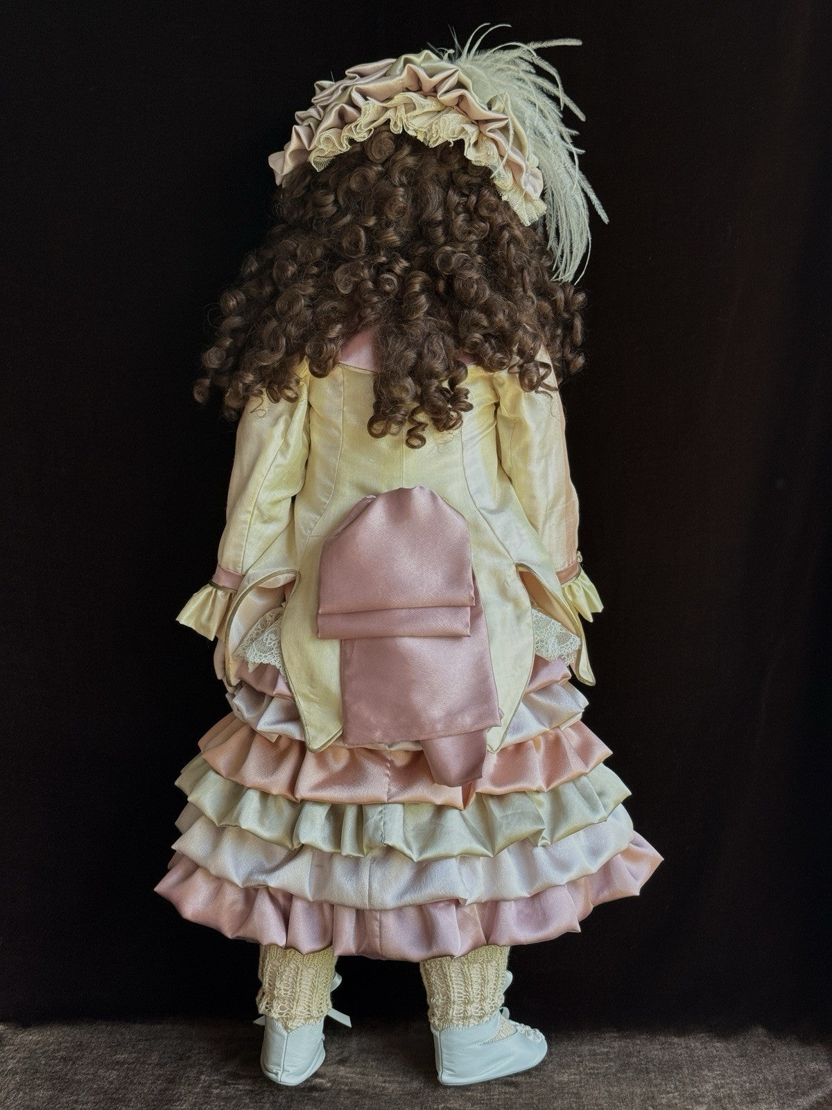 Large Porcelain Compo 28” Repro of Antique French Bru Jne Doll By Jamie Englert