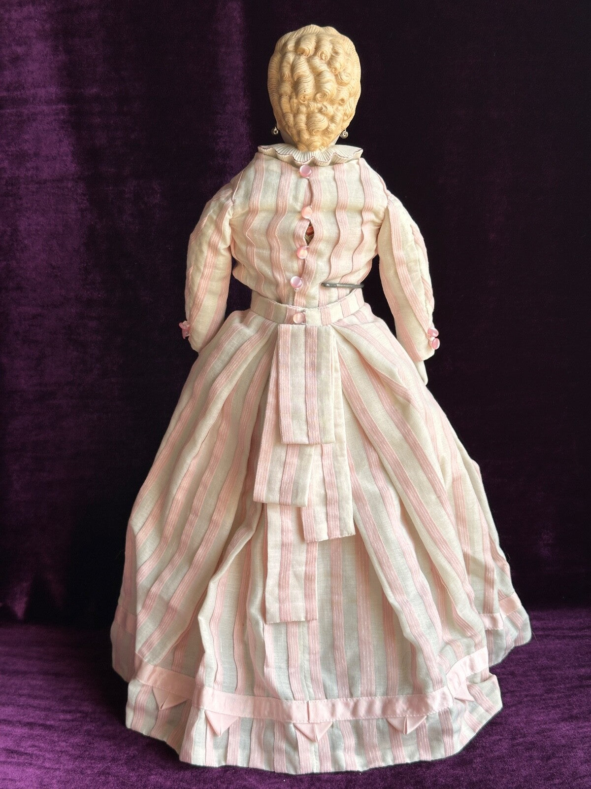 Rare Vintage 20.5” Reproduction of Antique German Kling Parian Doll Glass Eyes