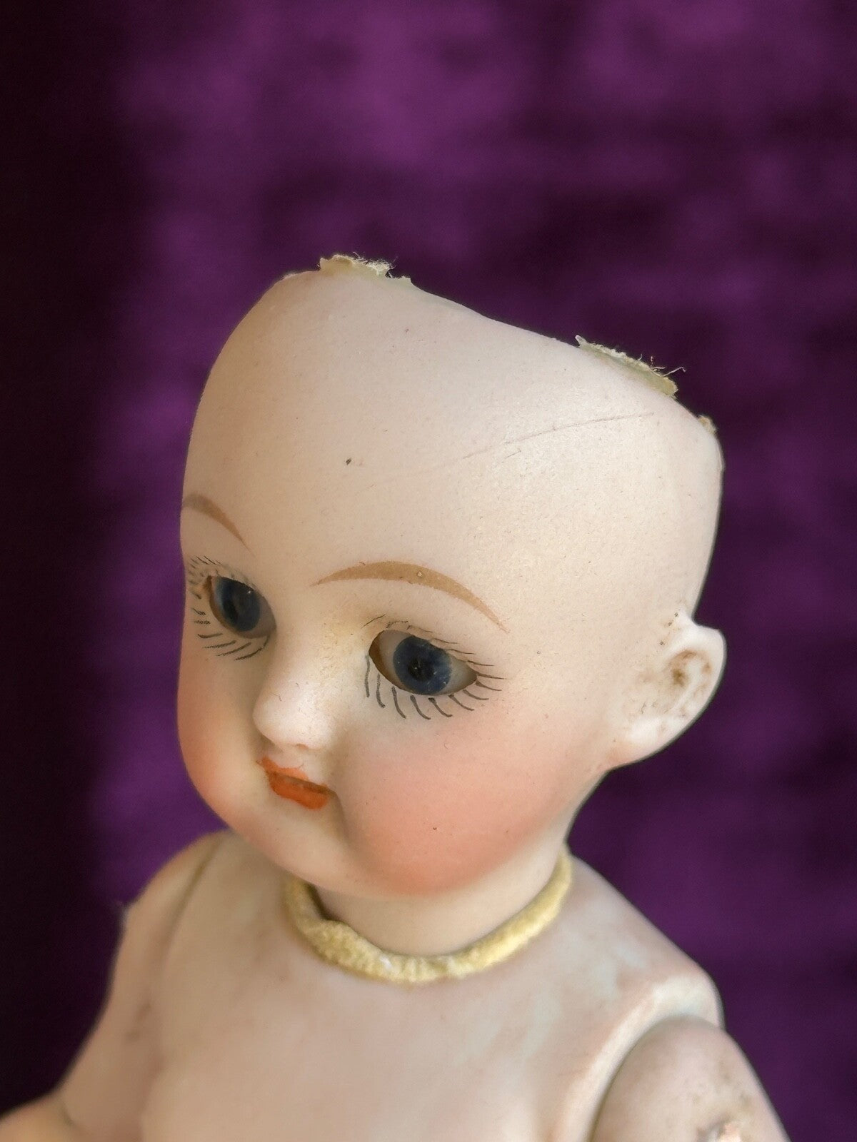 Antique German 5.375” Simon Halbig 890 All Bisque Mignonette Doll