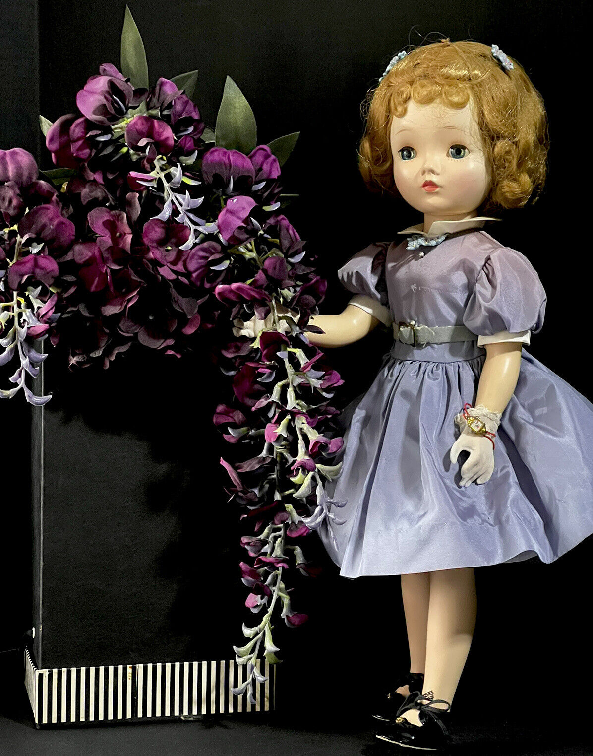 Original Vintage 1950's Madame Alexander 18” Binnie Doll Lavender Dres – Doll Kingdom Us Original Vintage 1950's Madame Alexander 18” Binnie Doll Lavender Dres – Doll Kingdom Us