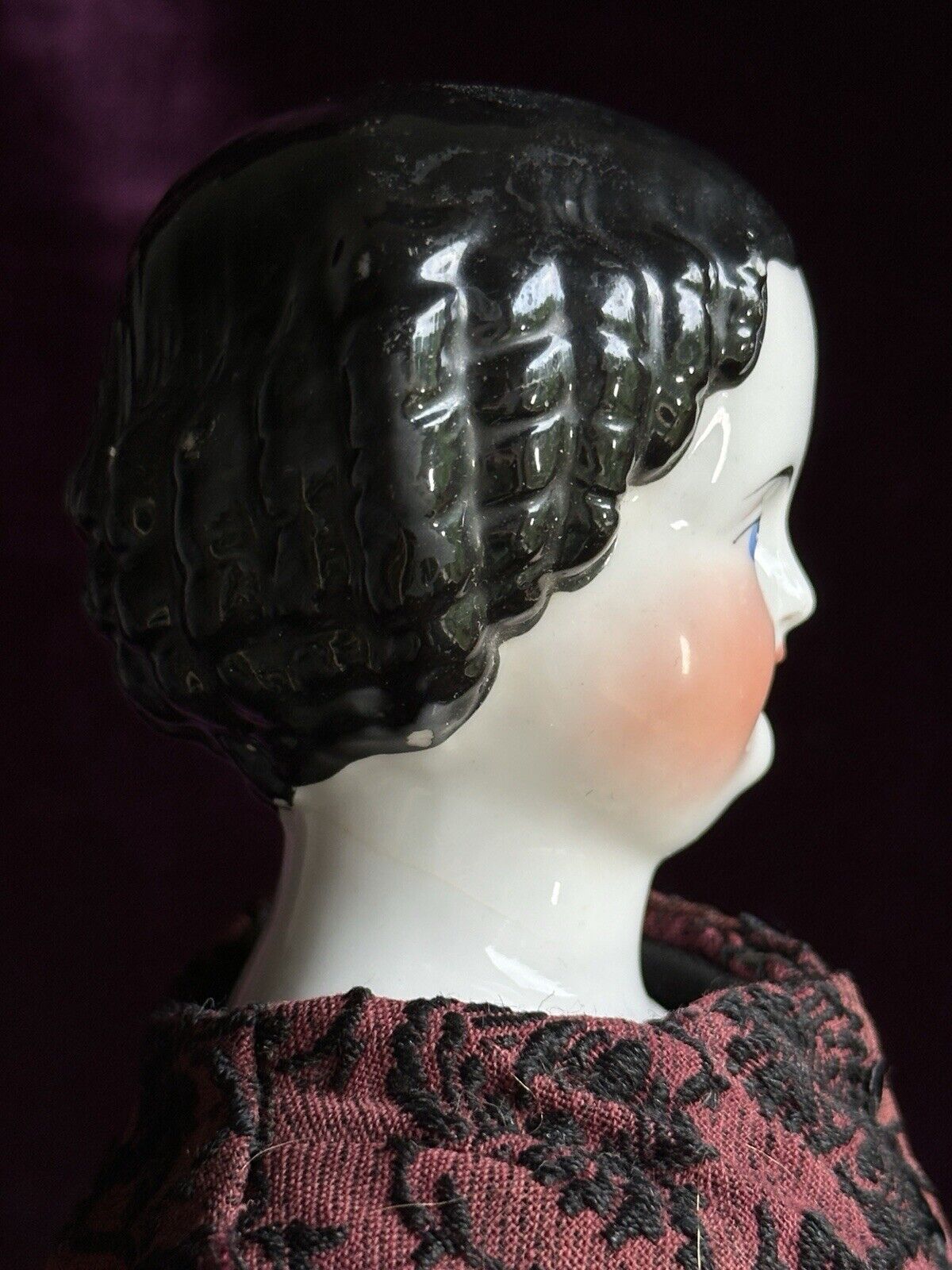 Antique German 19” Flat Top Highbrow China Shoulder Head Young Lady Doll