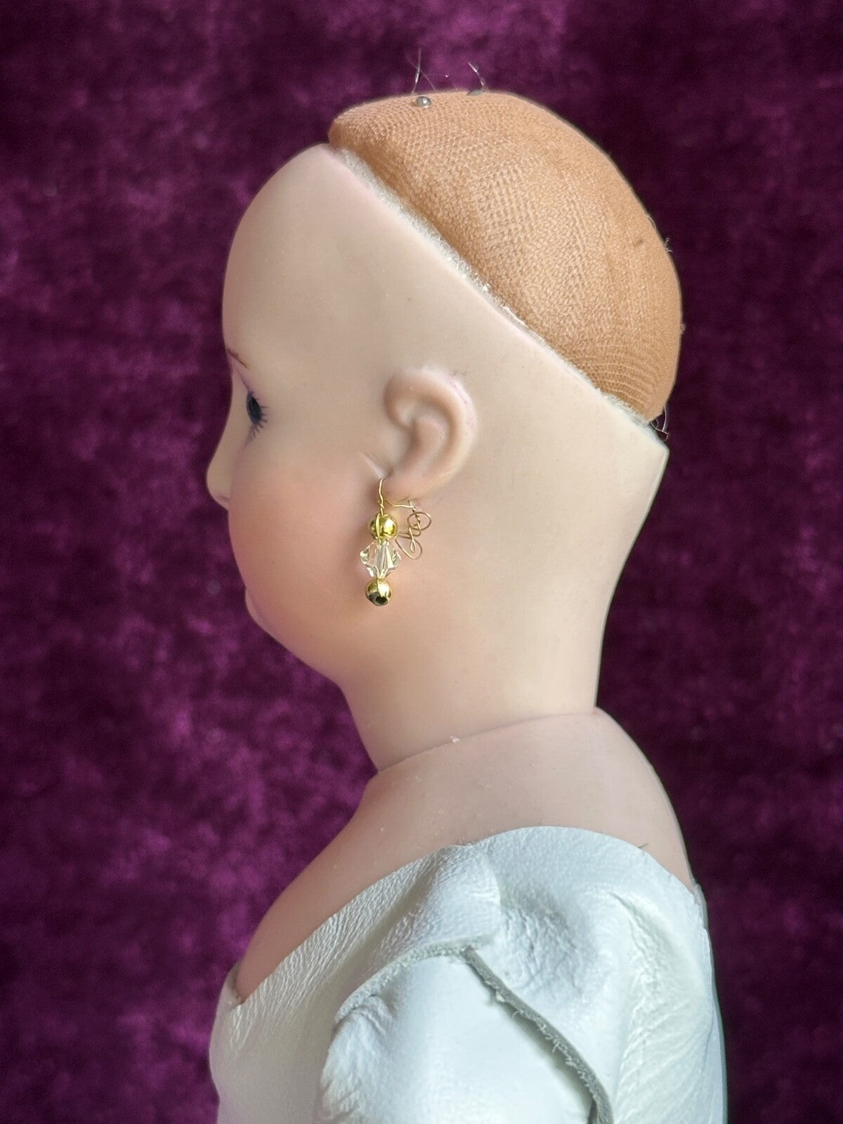 Porcelain 15.25” Reproduction of Antique French Smiling Bru Fashion Doll