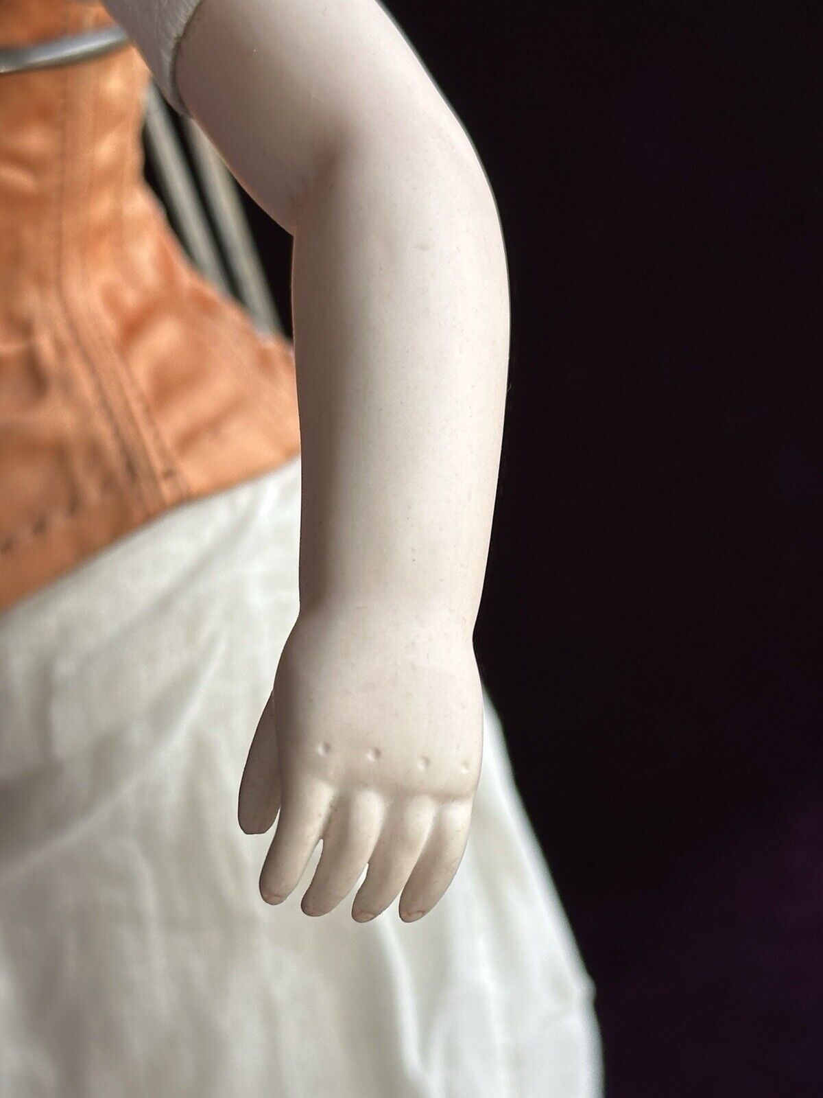 Vintage 15” Reproduction of Antique French Huret Fashion Doll with Glass Eyes