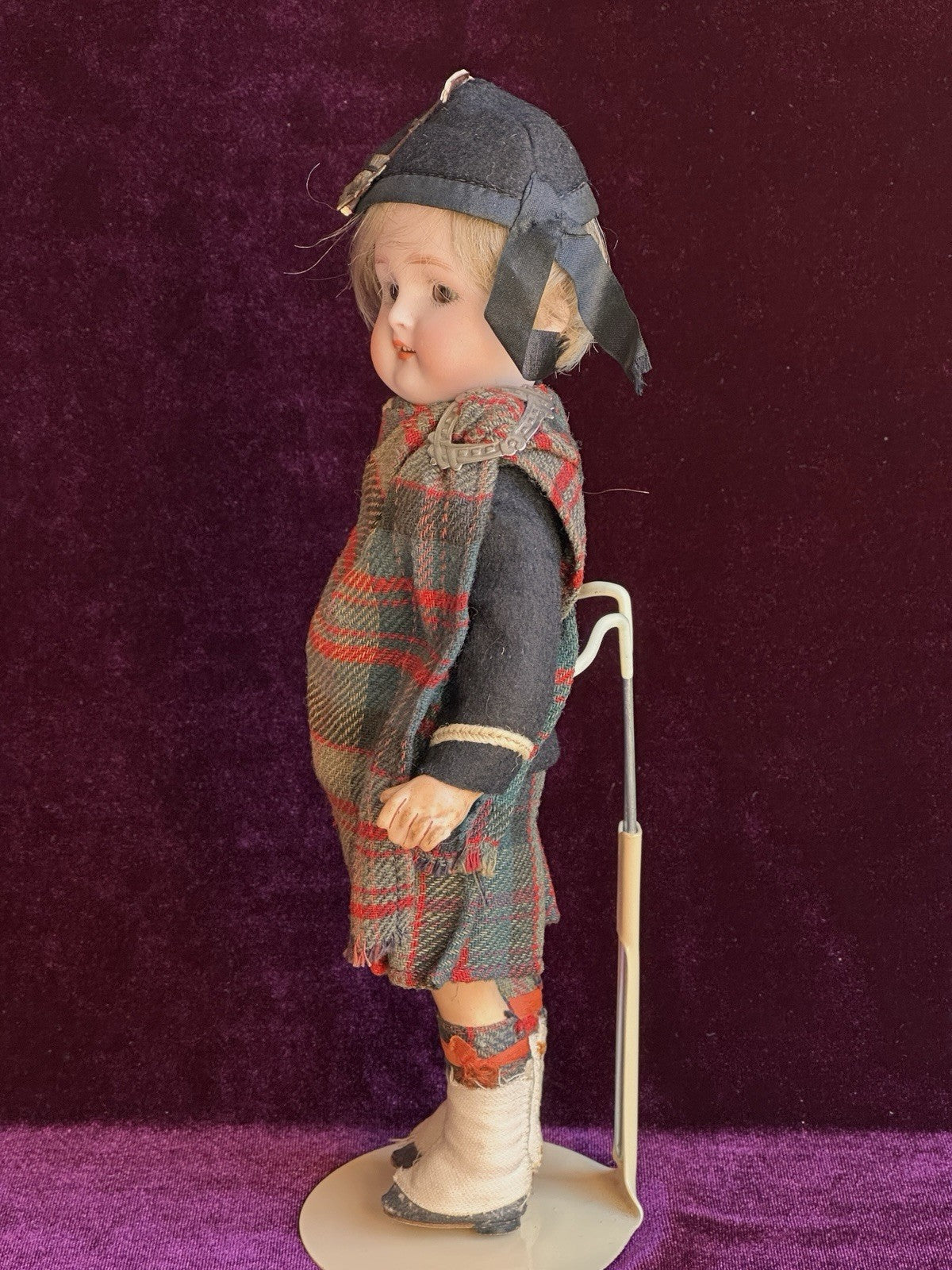 Antique German 8.75” Kammer Reinhardt Scottish Boy Bisque Head Doll