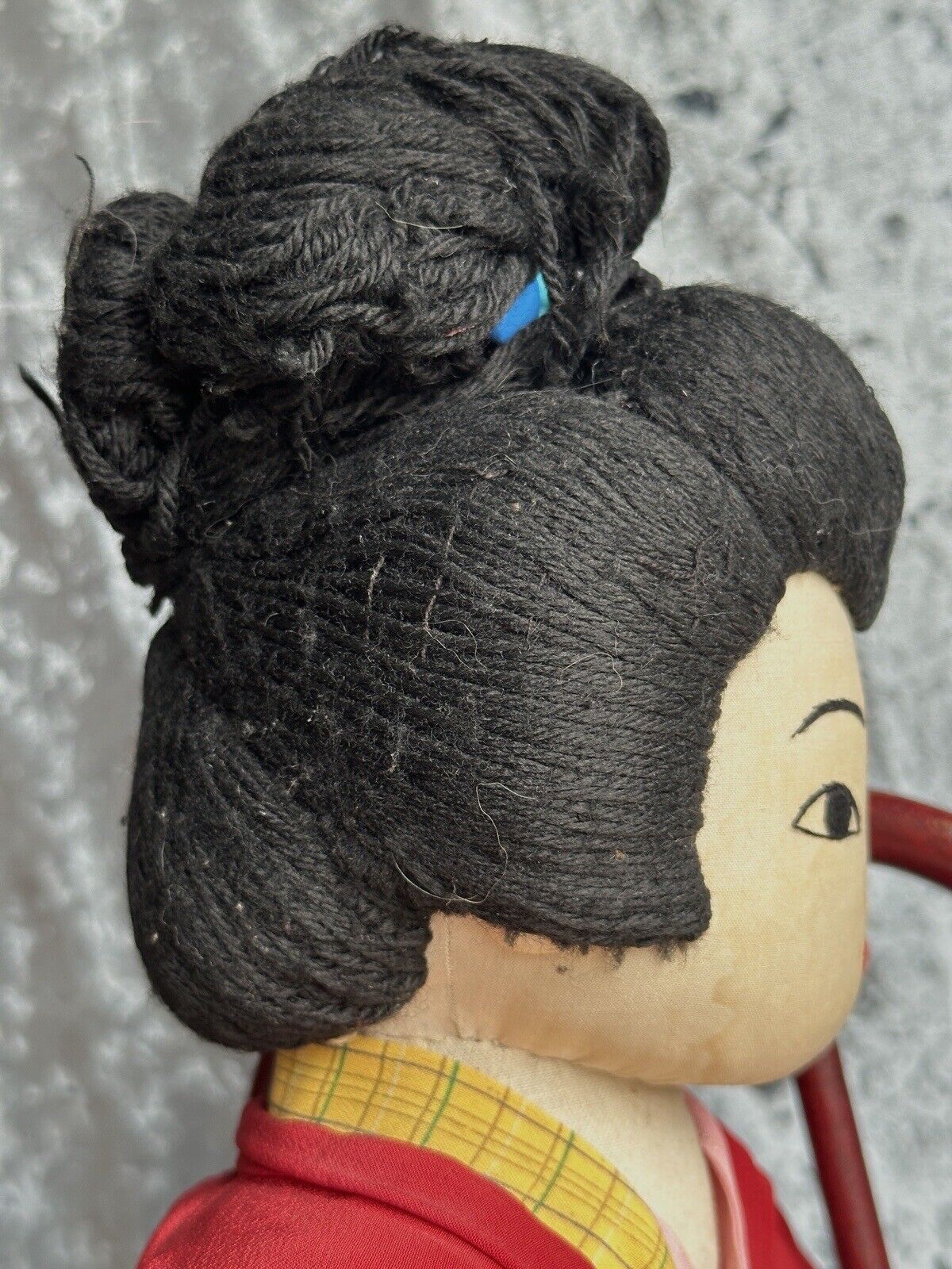 Vintage 18” Japanese Willy Seiler Artist Cloth Oriental Doll