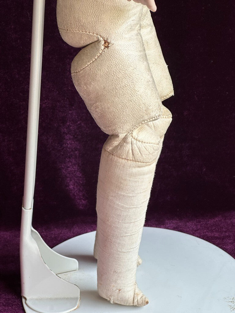 Very Rare 21” Barrois French Fashion Poupee Bisque Head Doll – Painted Eyes