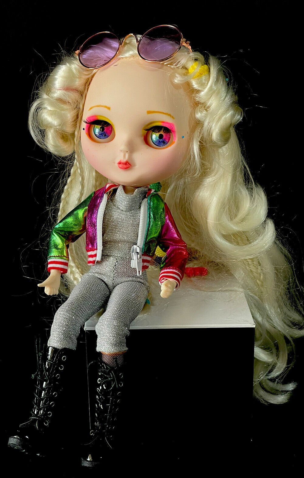 OOAK Custom Blythe 12” Artist Doll Changing Eyes Color