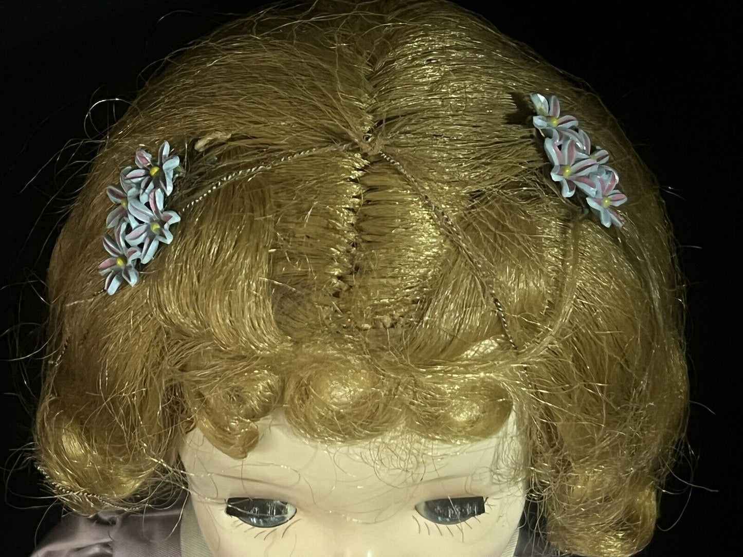 Original Vintage 1950’s Madame Alexander 18” Binnie Doll Lavender Dress Outfit