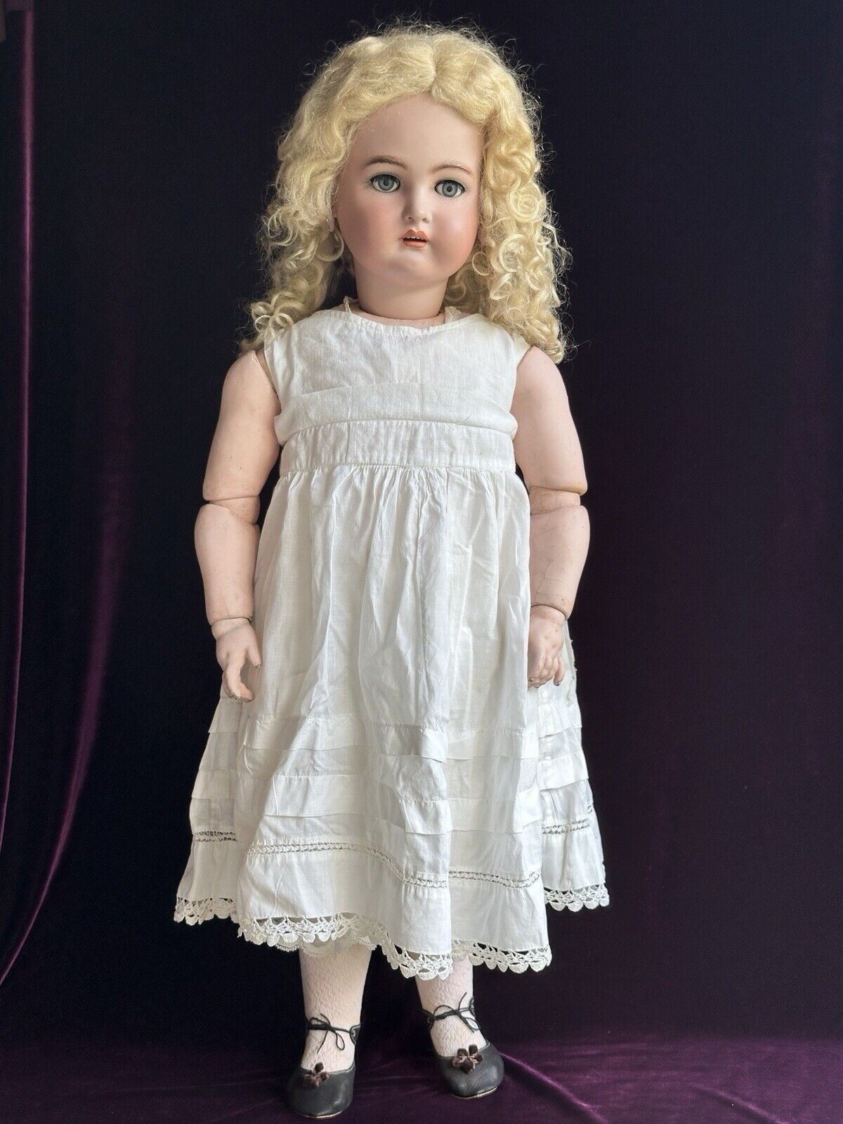 Large Antique German 31” Simon Halbig Kammer Reinhardt 80 Bisque Head Doll