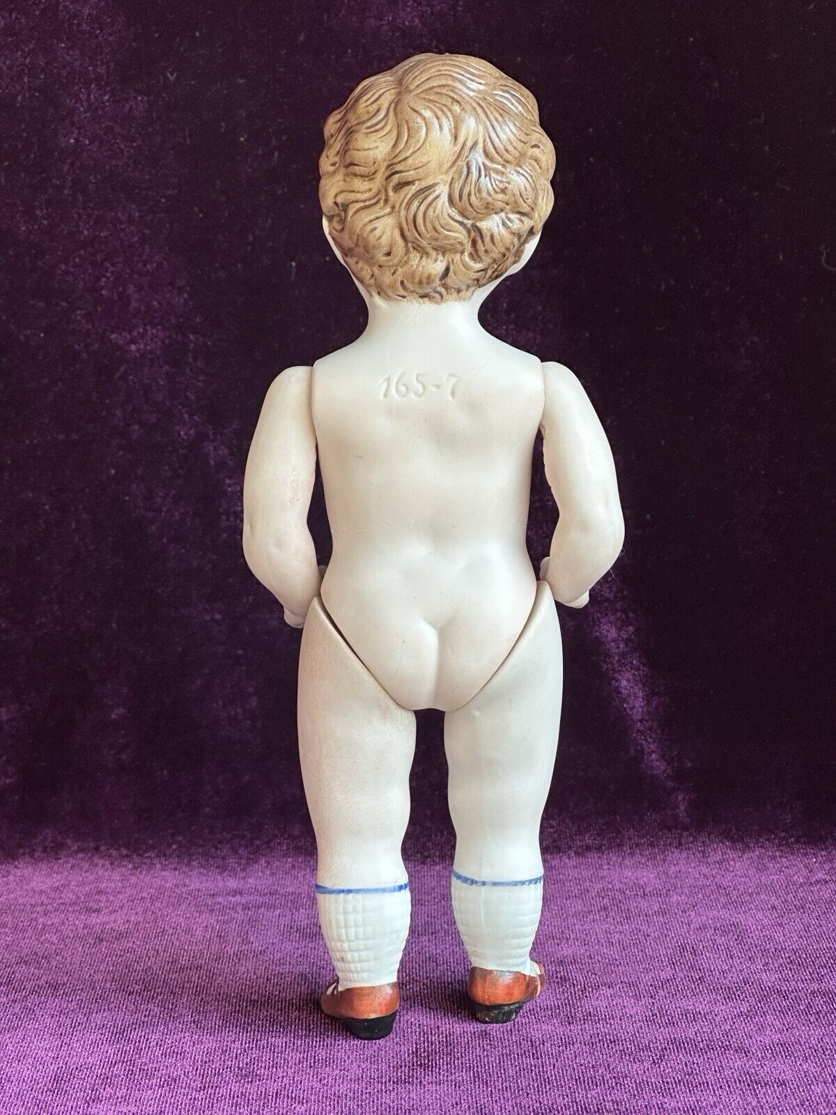Antique German 7” Kestner 165 All Bisque Mignonette Boy Doll