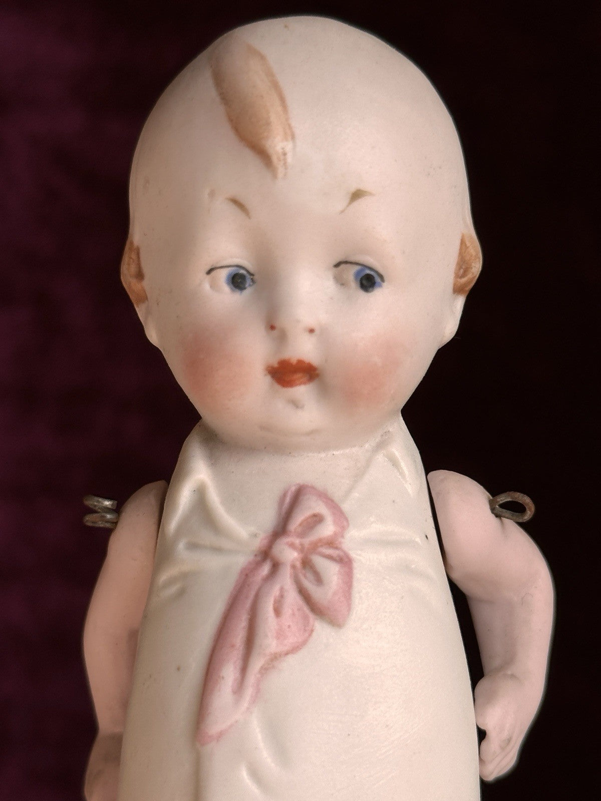 Rare Antique German 5” Baby Bud Style All Bisque Googly Girl Doll