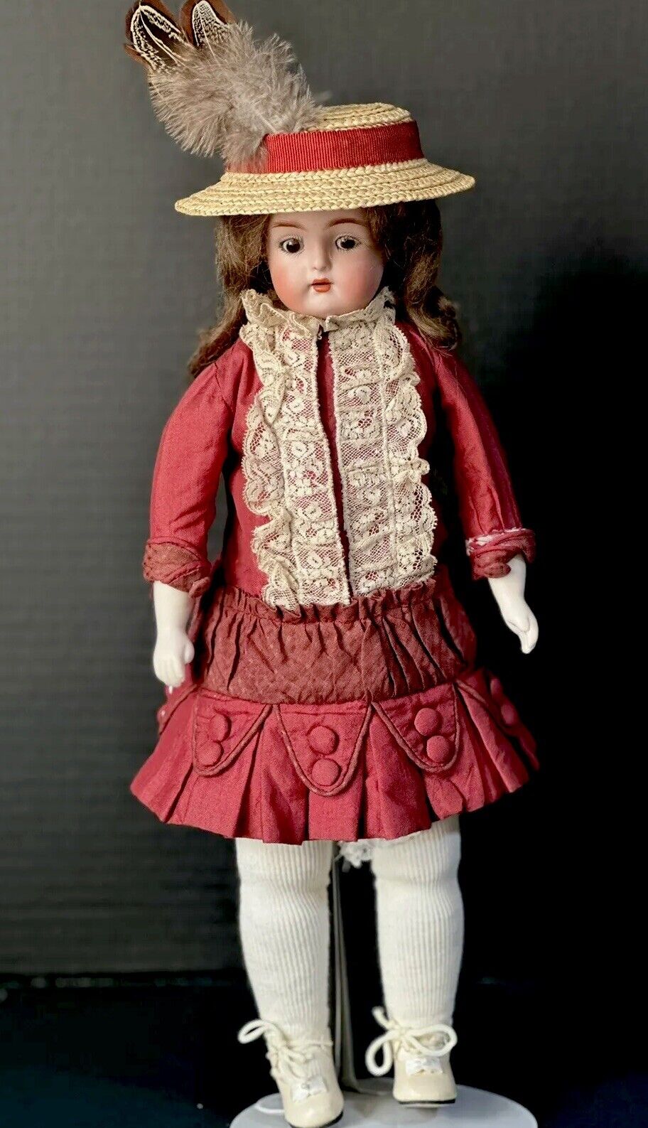 Antique German Kammer & Reinhardt Mold 245 (?) Bisque Shoulder Head 14” Doll