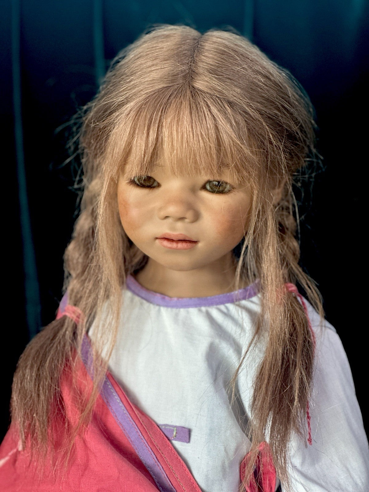 Collectible German Annette Himstedt Vinyl 32” Doll “Arapati” from Brazil LE 713