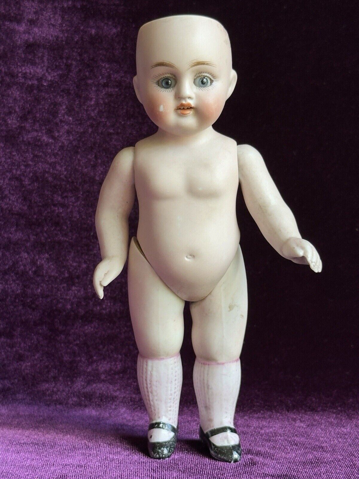 Antique German 6.5” Kestner 130 All Bisque Mignonette Doll