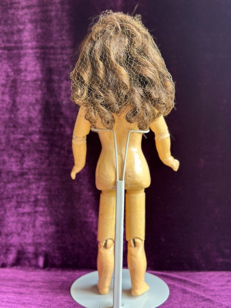 Antique German 18" Edmund Steiner marked EUSt Bisque Head Composition Body Doll