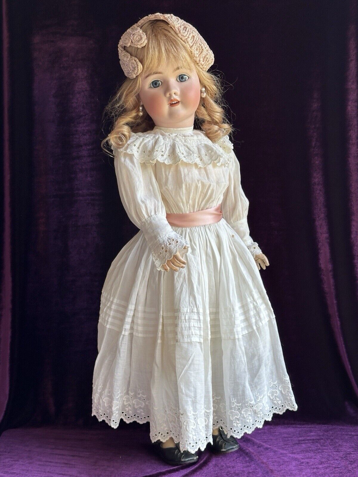 Large Antique German 31” Heinrich Handwerck 109 Bisque Head Doll