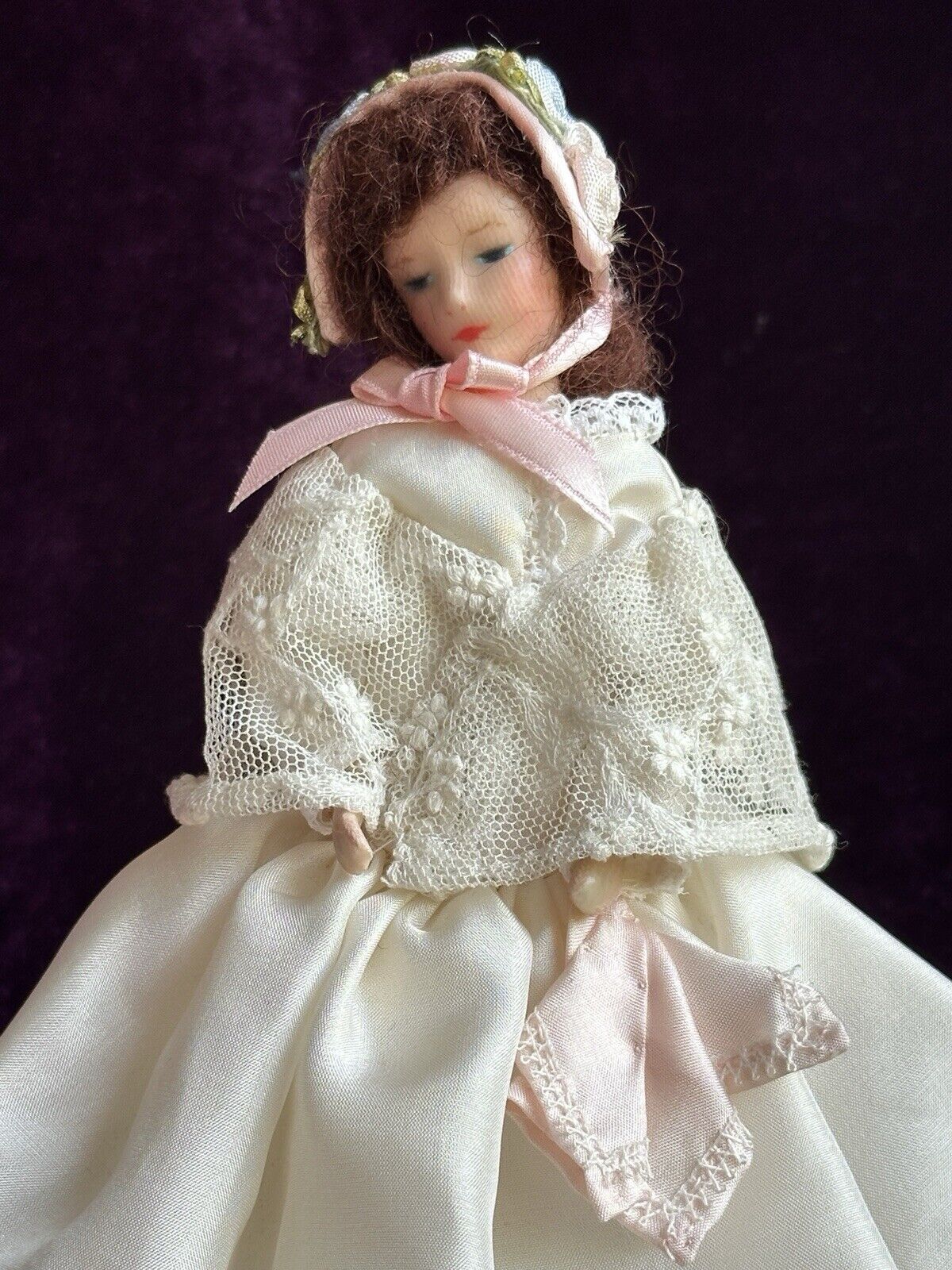 Vintage German 8” Marguerite Uebel German Wax Cloth Doll