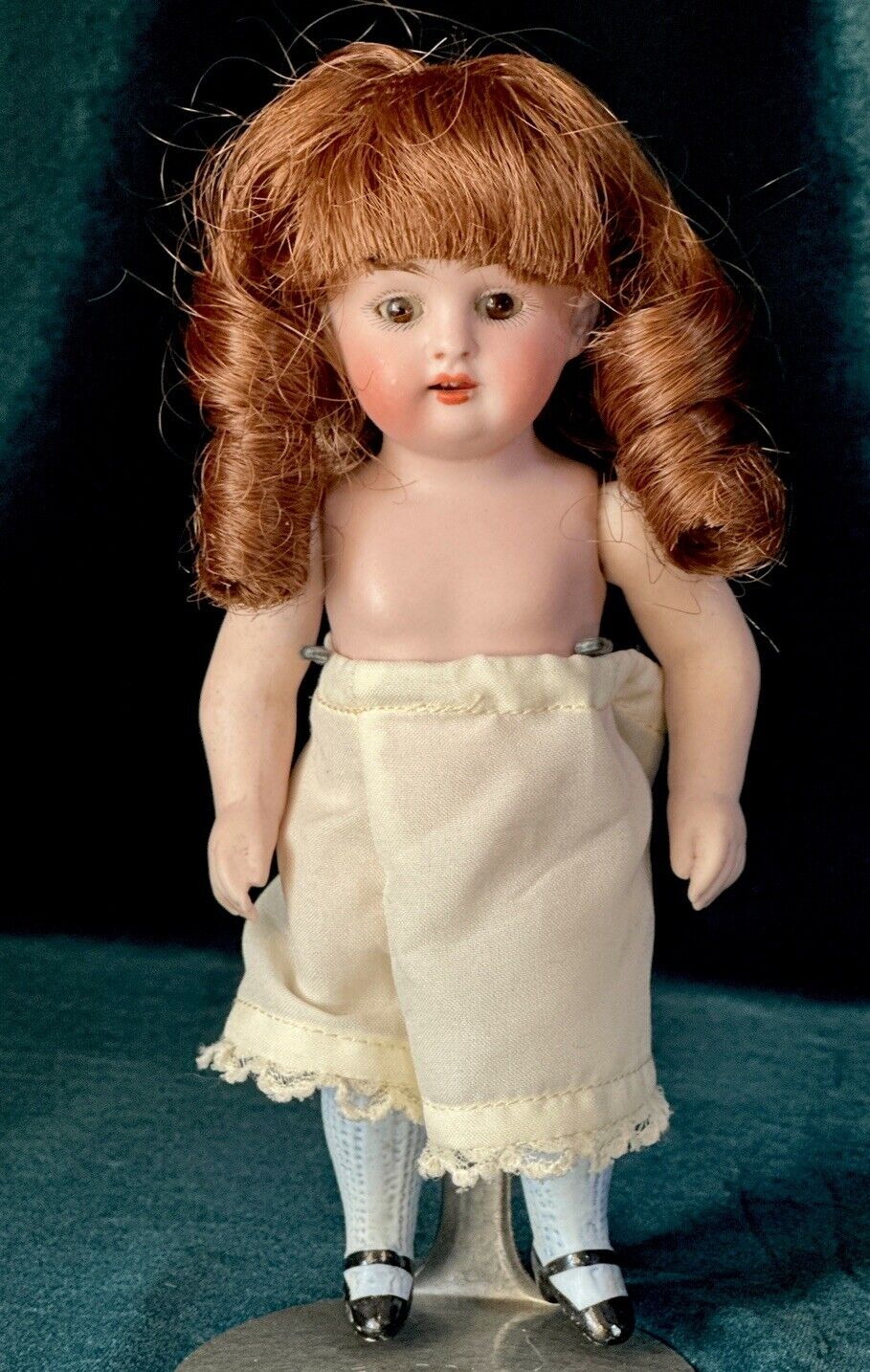 Antique German 6” Kestner 150 All Bisque Mignonette Doll
