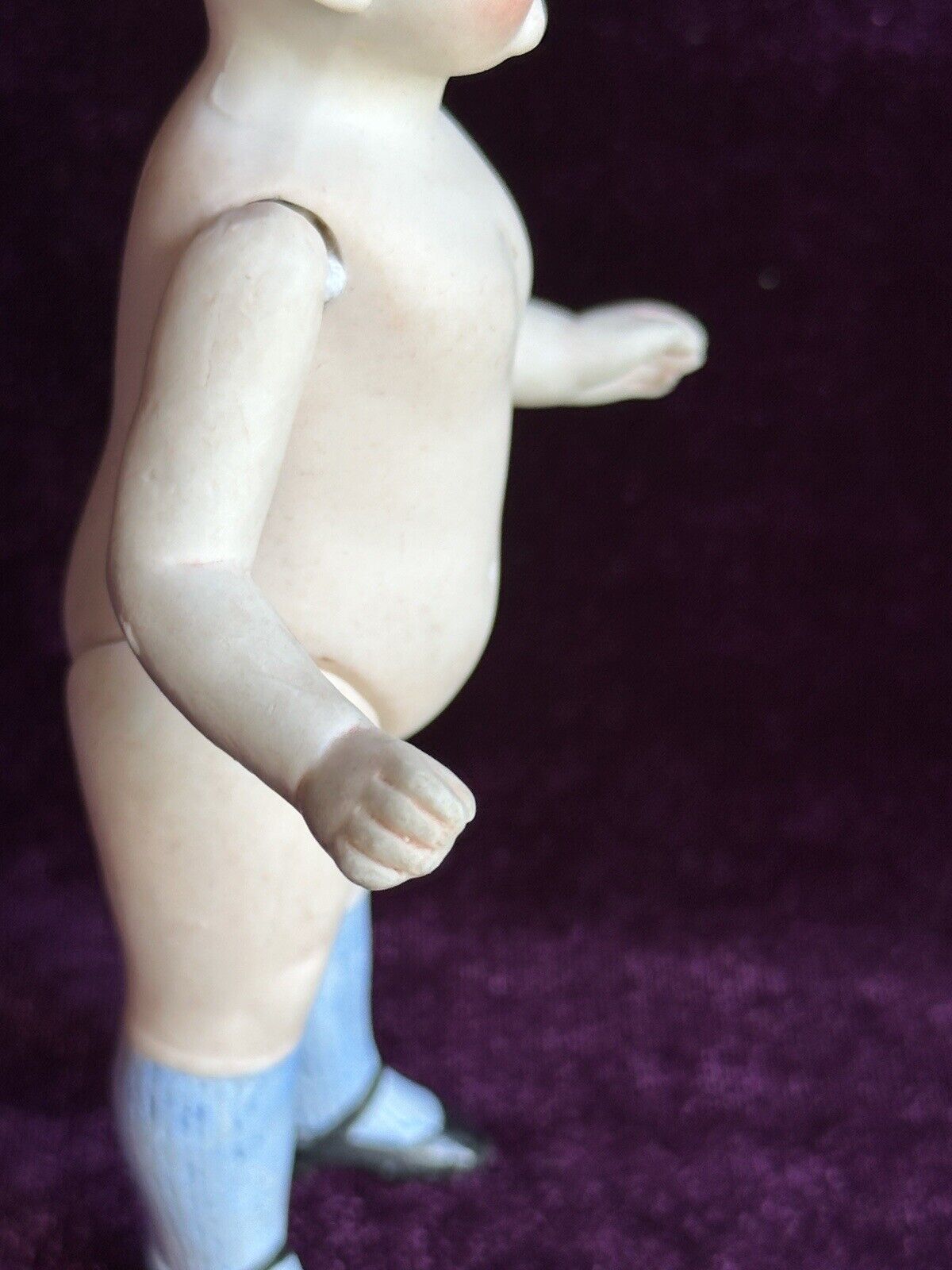 Antique German 5.25” All Bisque 8500 Miniature Dollhouse Mignonette Doll