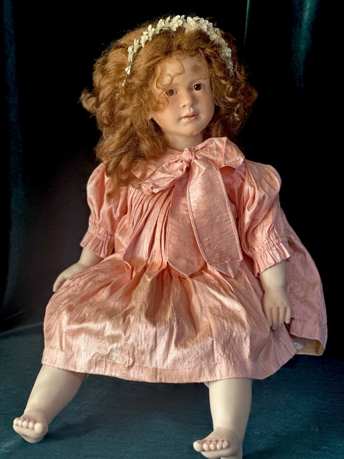 Collectible Artist 22” Porcelain Doll “Pauline” by Ruth Treffeisen LE 100 COA