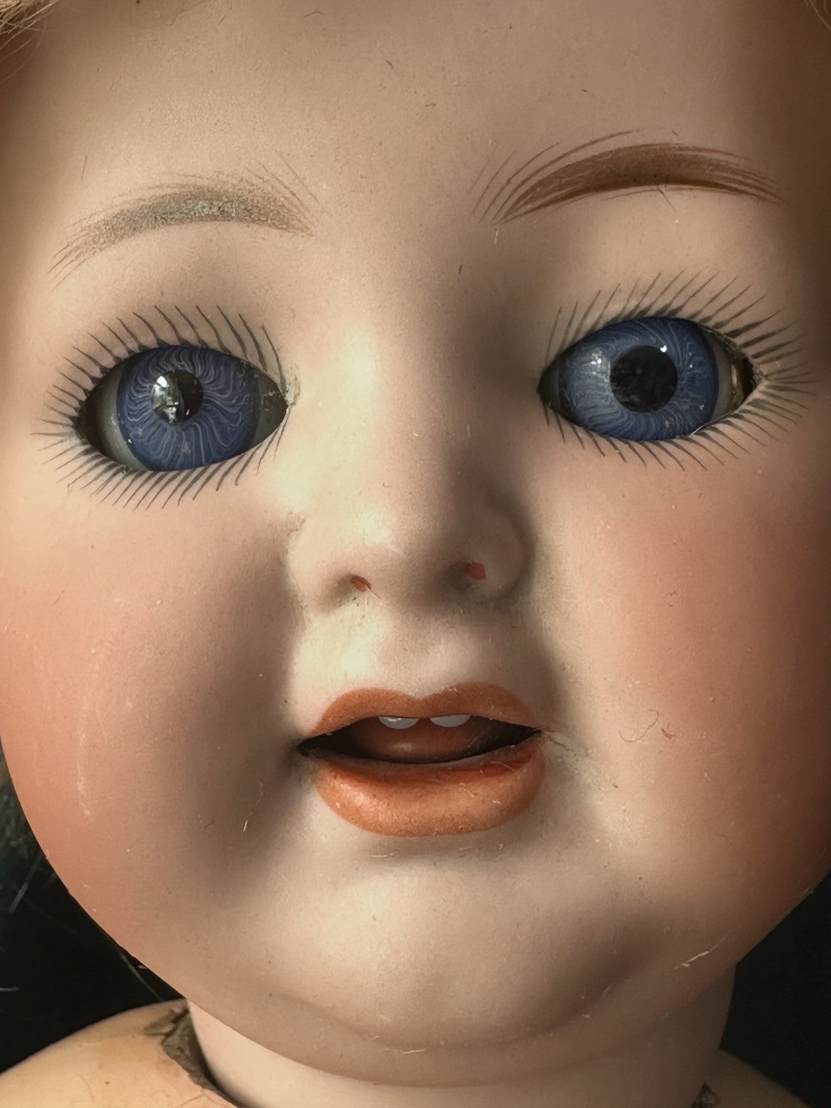 Antique German Simon Halbig Mold 126 Baby 14” Doll Bisque Head Composition Body