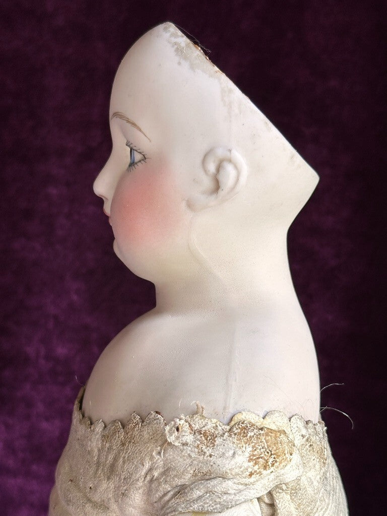 Very Rare 21” Barrois French Fashion Poupee Bisque Head Doll – Painted Eyes