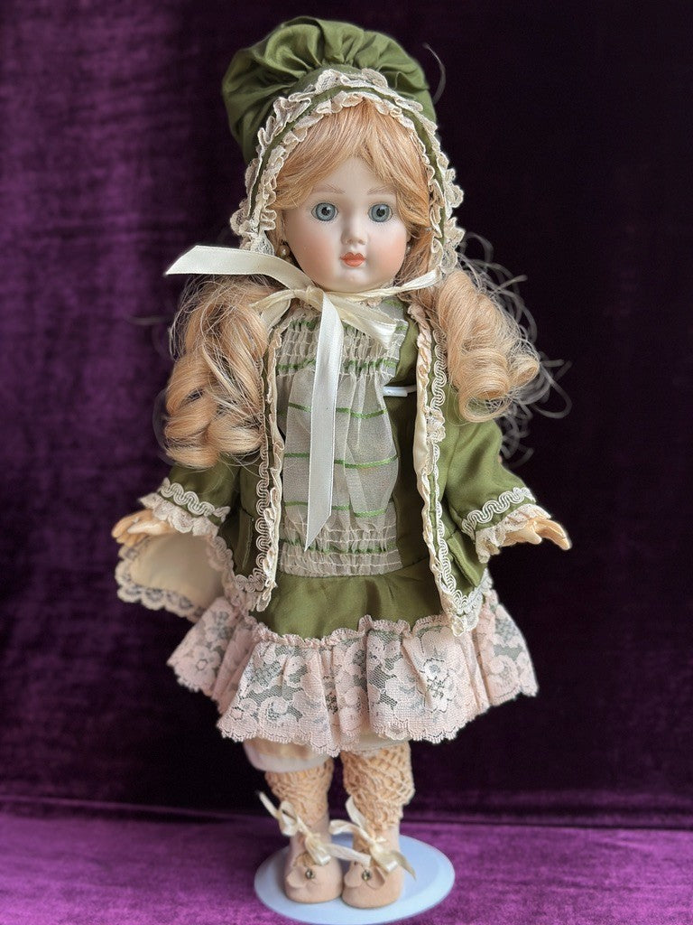 Vintage 17" Porcelain Composition Reproduction of Antique French Steiner Doll