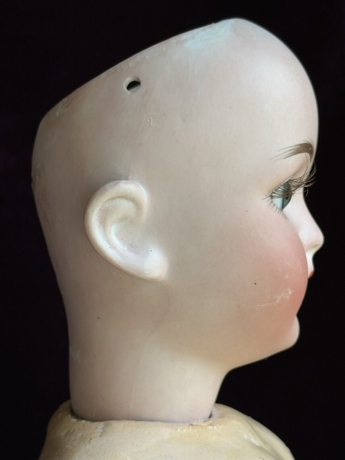Antique German 24” Queen Louise Bisque Head Doll