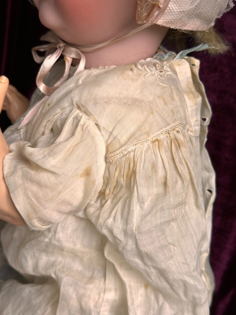 Large 21” Antique German JDK Kestner 257 Bisque Head Baby Doll Composition Body
