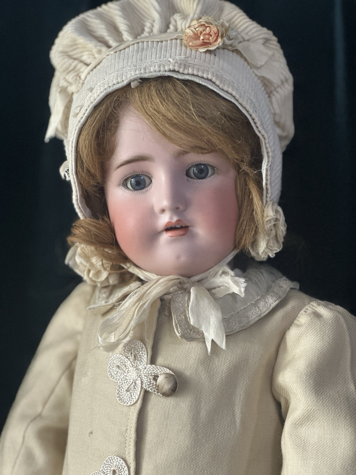 Antique German Handwerck Simon Halbig 28” Doll Bisque Head Composition Body