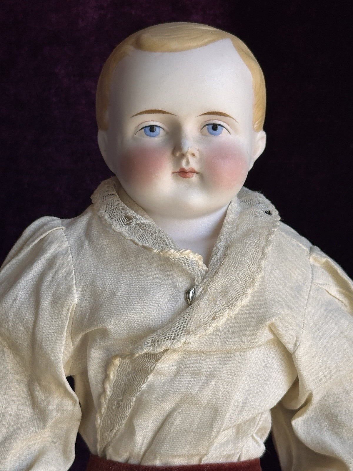 Rare Antique German 15” Alt, Beck & Gottschalck (?) Bisque Parian Boy Doll
