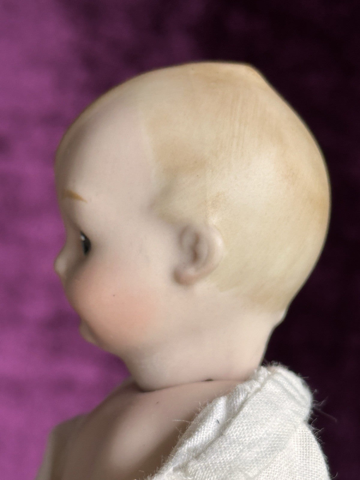 All Porcelain 6.75” Reproduction of Antique German Armand Marseille 320 Doll