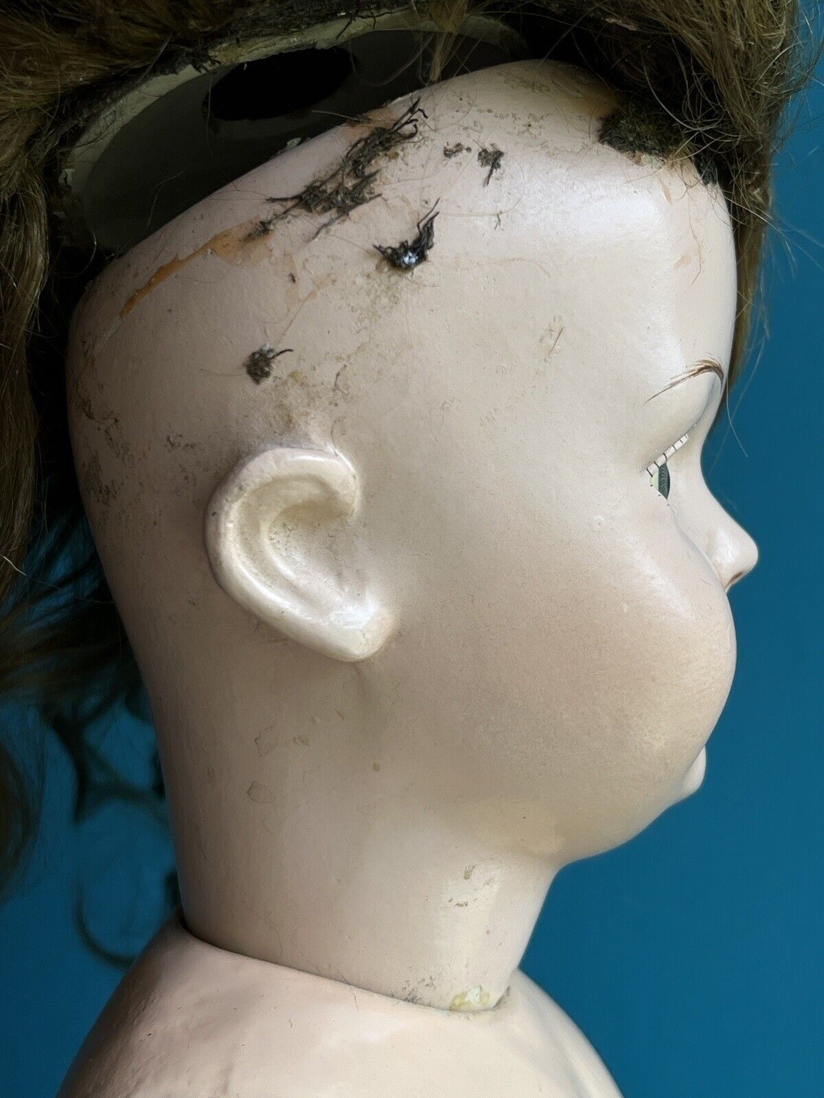 Rare Antique American 20” Composition Doll by F.A.M. Doll Company