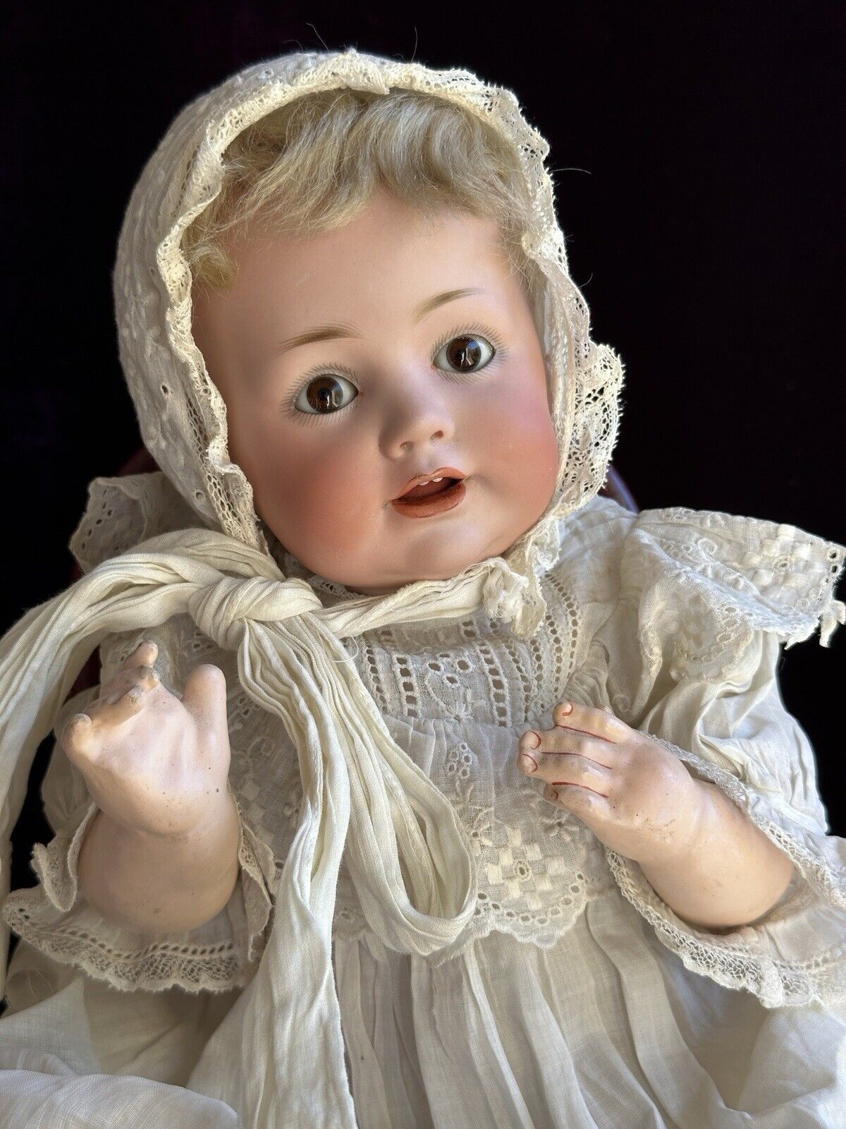 Antique German 15" JDK Kestner 247 Bisque Character “Baby Jean” Doll