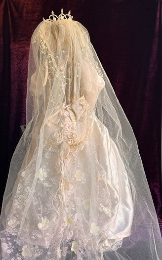 Large Mary Benner 32" Porcelain Repro of French Bru Jne Bebe Bride Doll LE 400