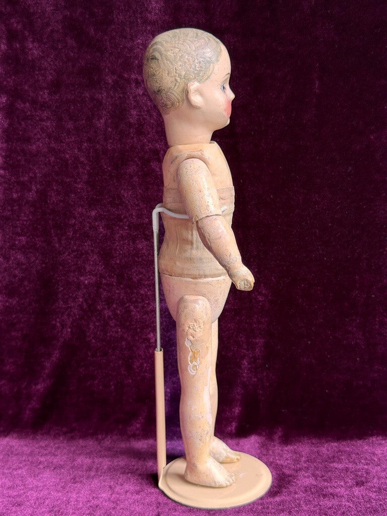 Antique French 11.5" Tout en Bois Wood Doll – Motschmann Type Body