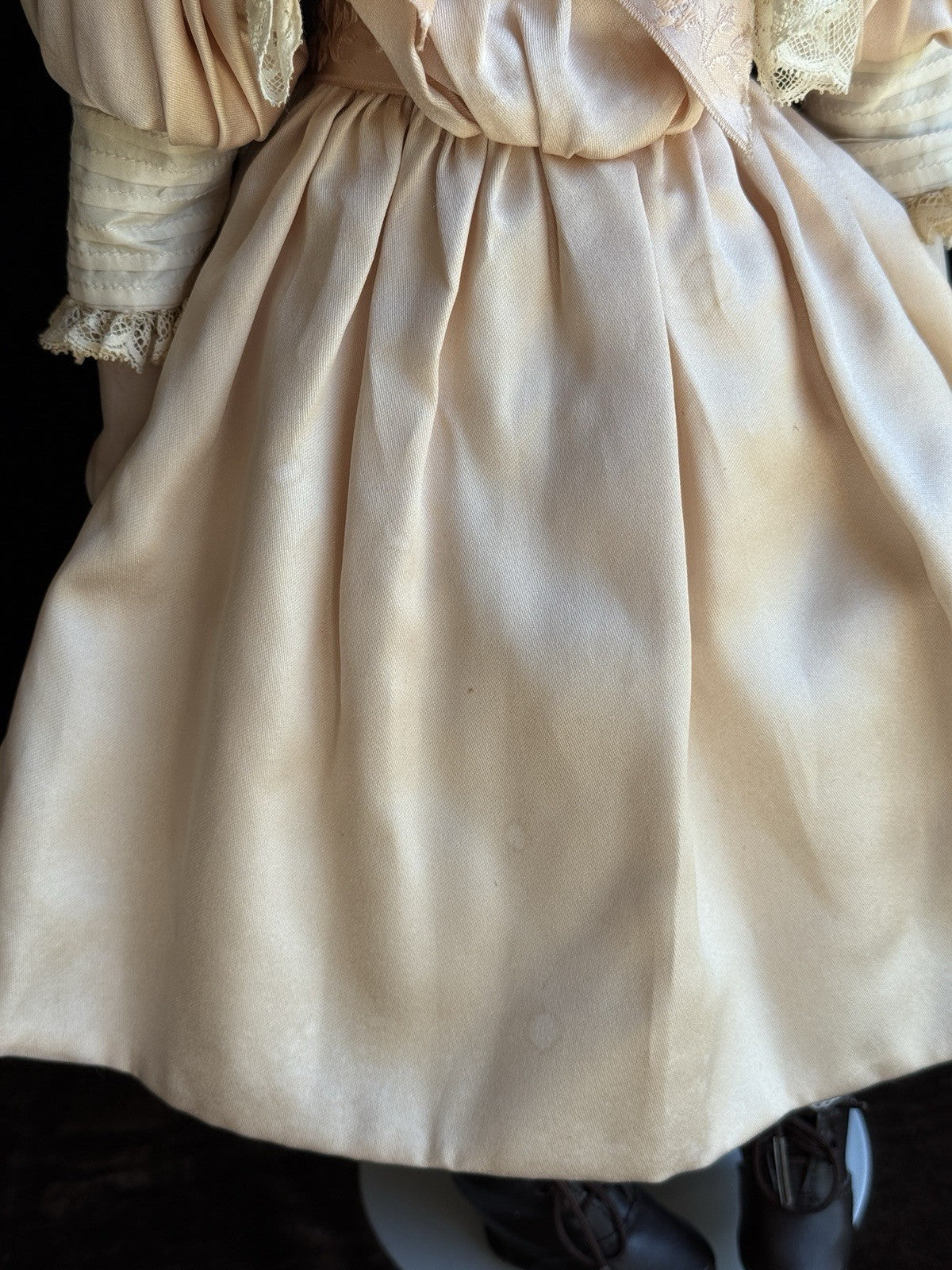 Rare Antique German 18” Early Kestner Square Teeth Bisque Shoulder Head Doll