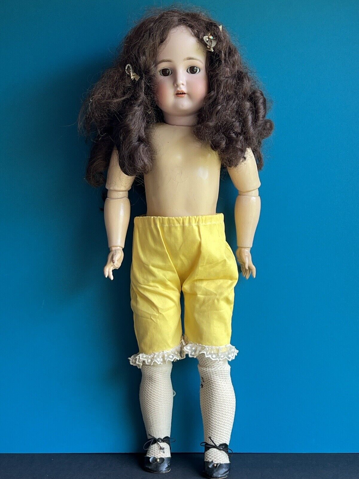 Antique German 28” Simon Halbig Kammer Reinhardt 76 Bisque Head Doll