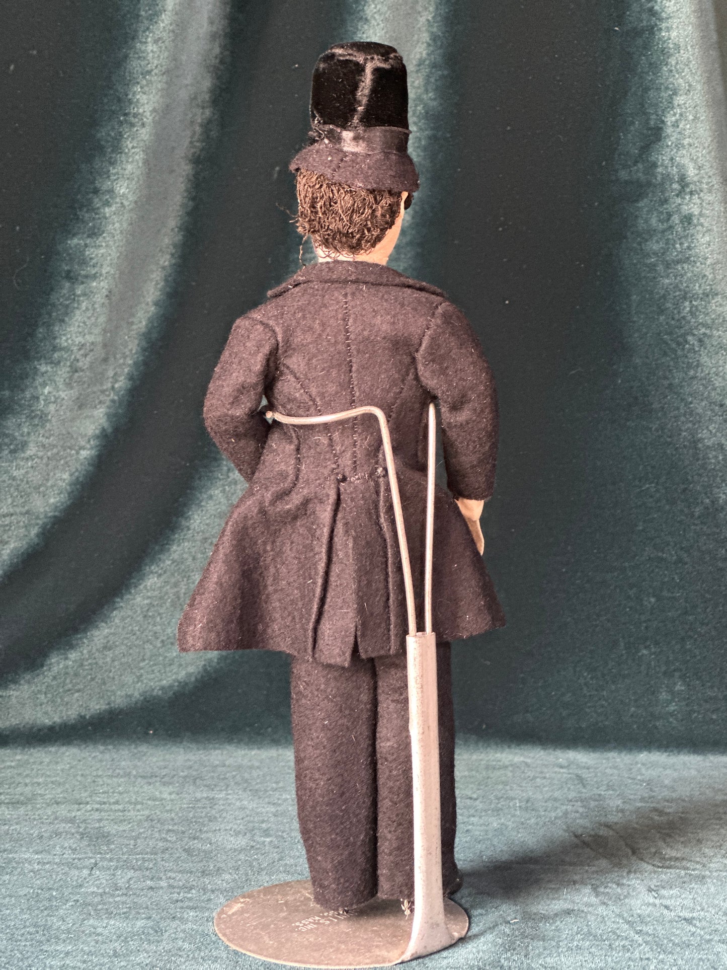 Lot Of 2 Antique 1900’s Early Cloth 10” Bride and Groom Stockinette Dolls