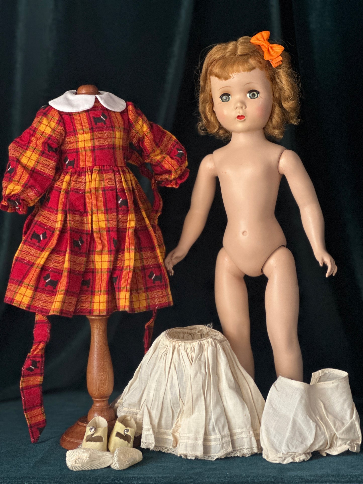 Vintage Madame Alexander Maggie Face Hard Plastic 17” Walker Doll