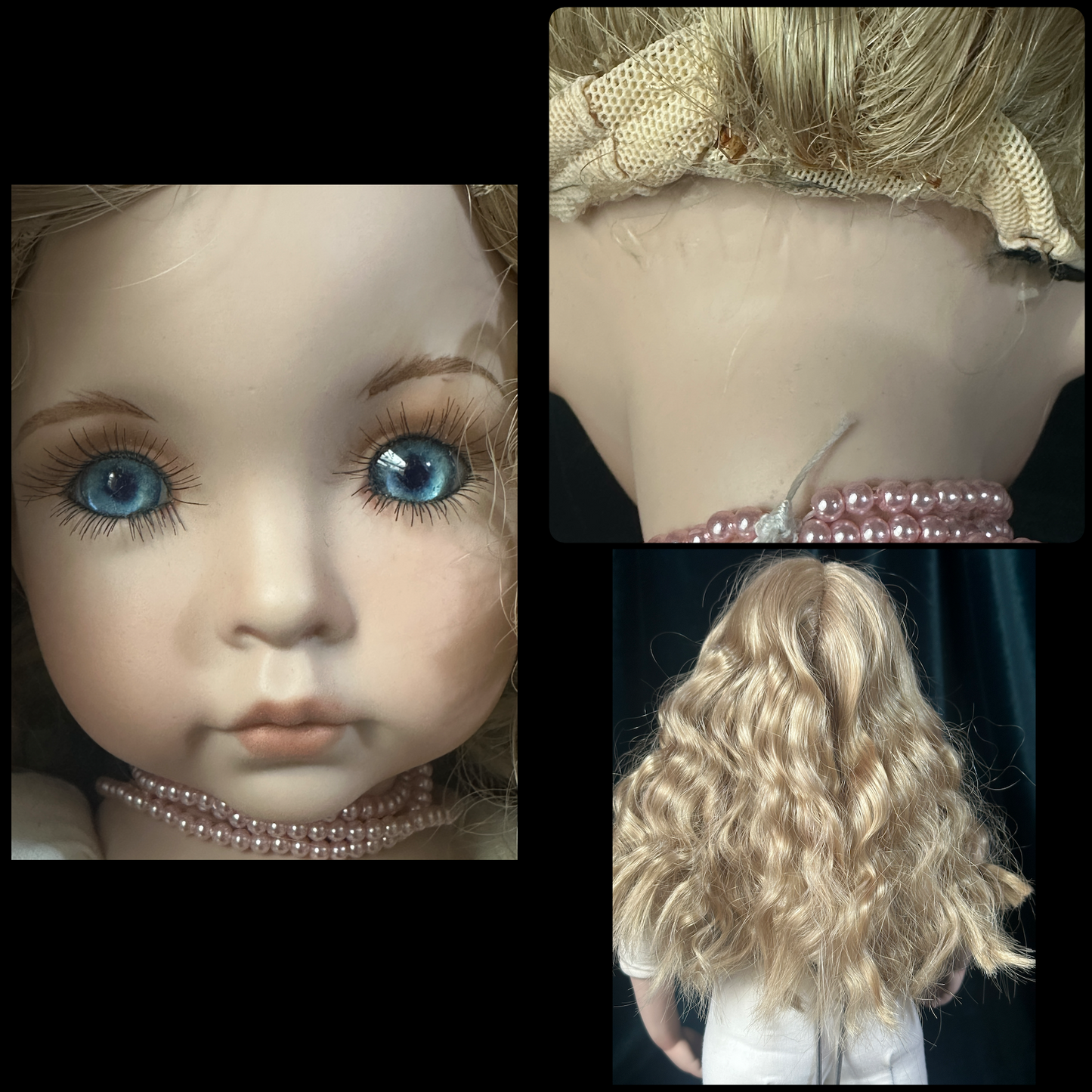 Reproduction Of Dianna Effner 19” Porcelain Doll “Emily” Cloth Body