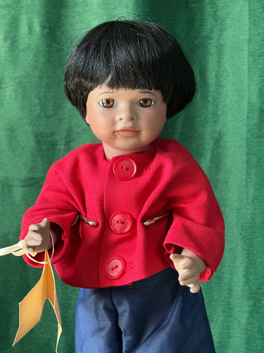 Wendy Lawton “Little Black Sambo” 13” Porcelain Doll Box/Tag/COA LE 261/500