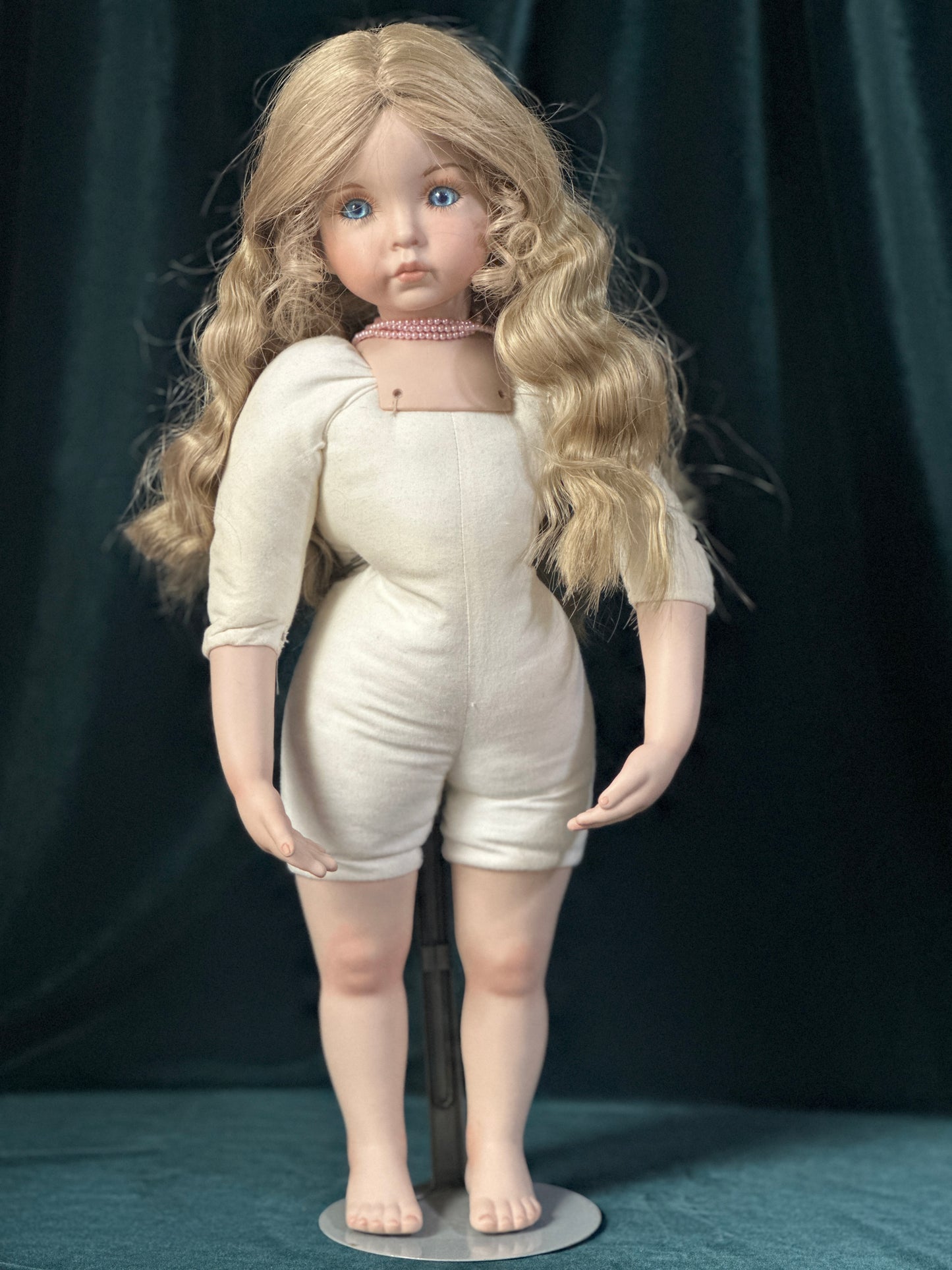 Reproduction Of Dianna Effner 19” Porcelain Doll “Emily” Cloth Body