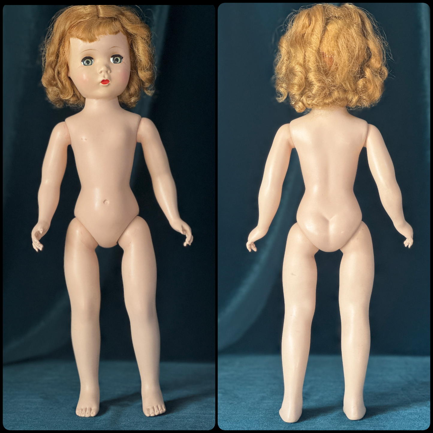 Vintage Madame Alexander Maggie Face Hard Plastic 17” Walker Doll