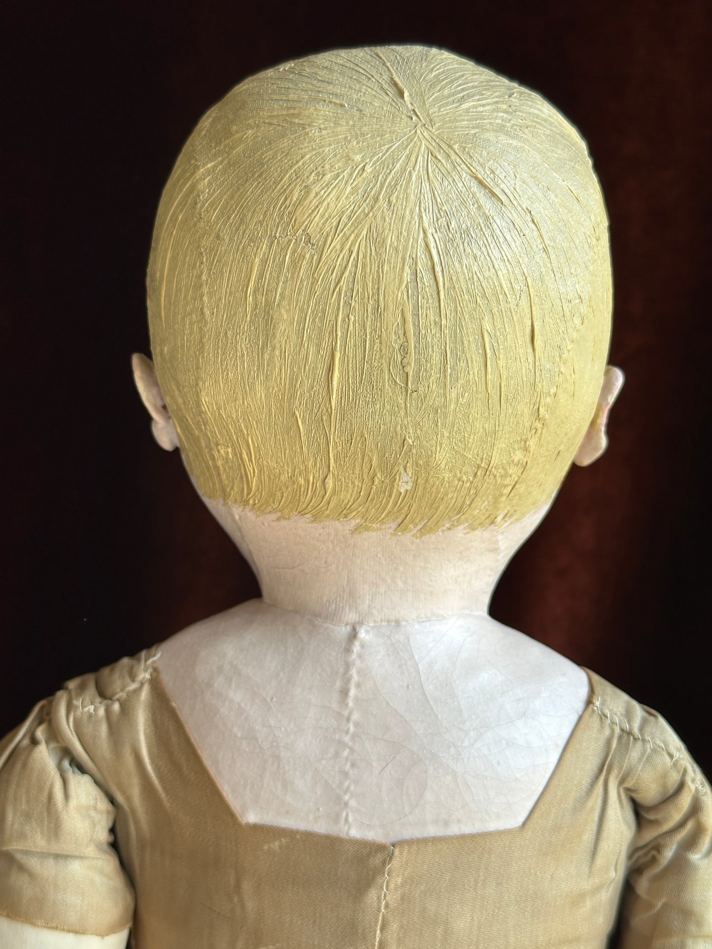 Antique American 23” Martha Chase Oil Painted Baby Doll