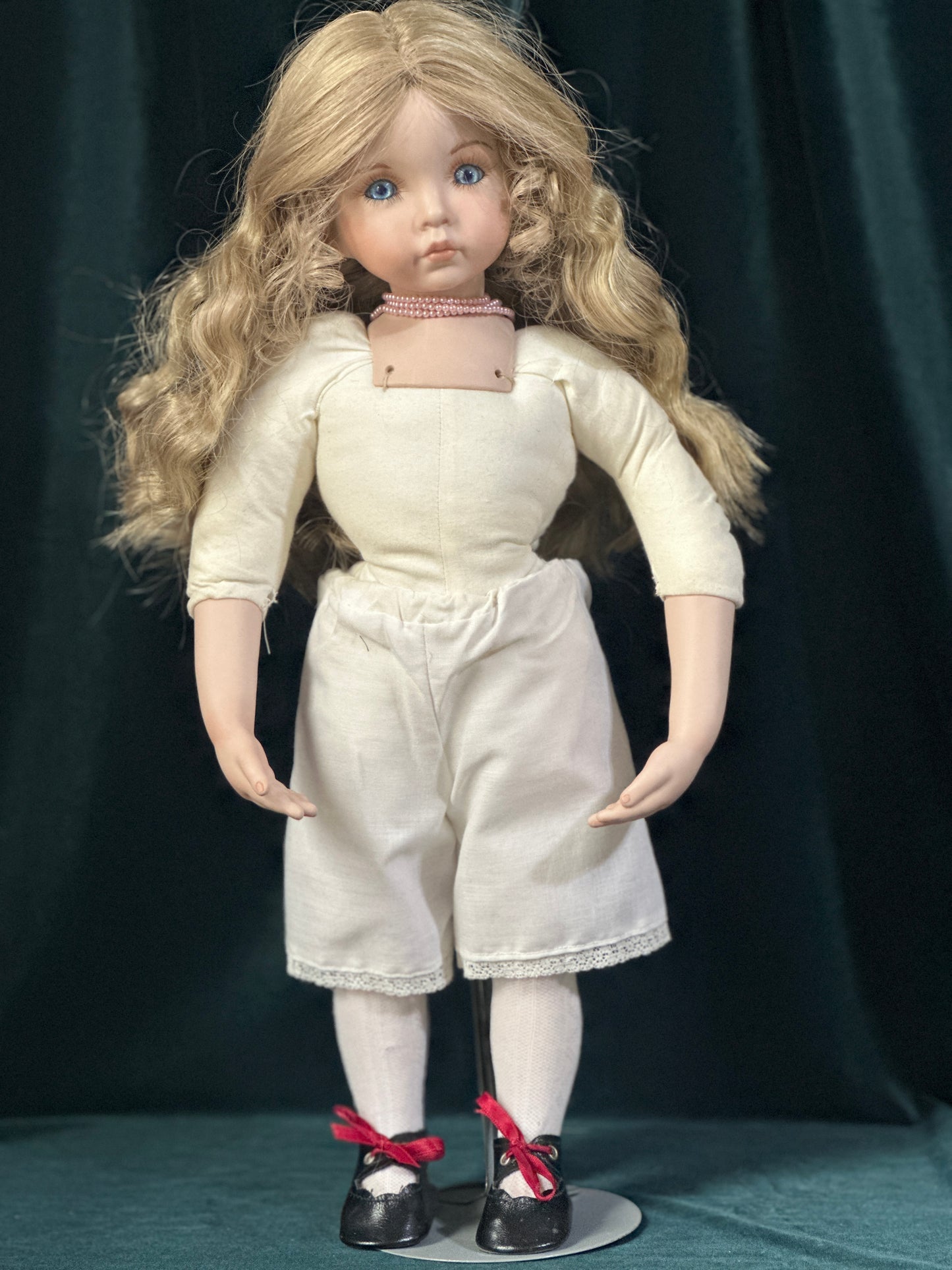 Reproduction Of Dianna Effner 19” Porcelain Doll “Emily” Cloth Body