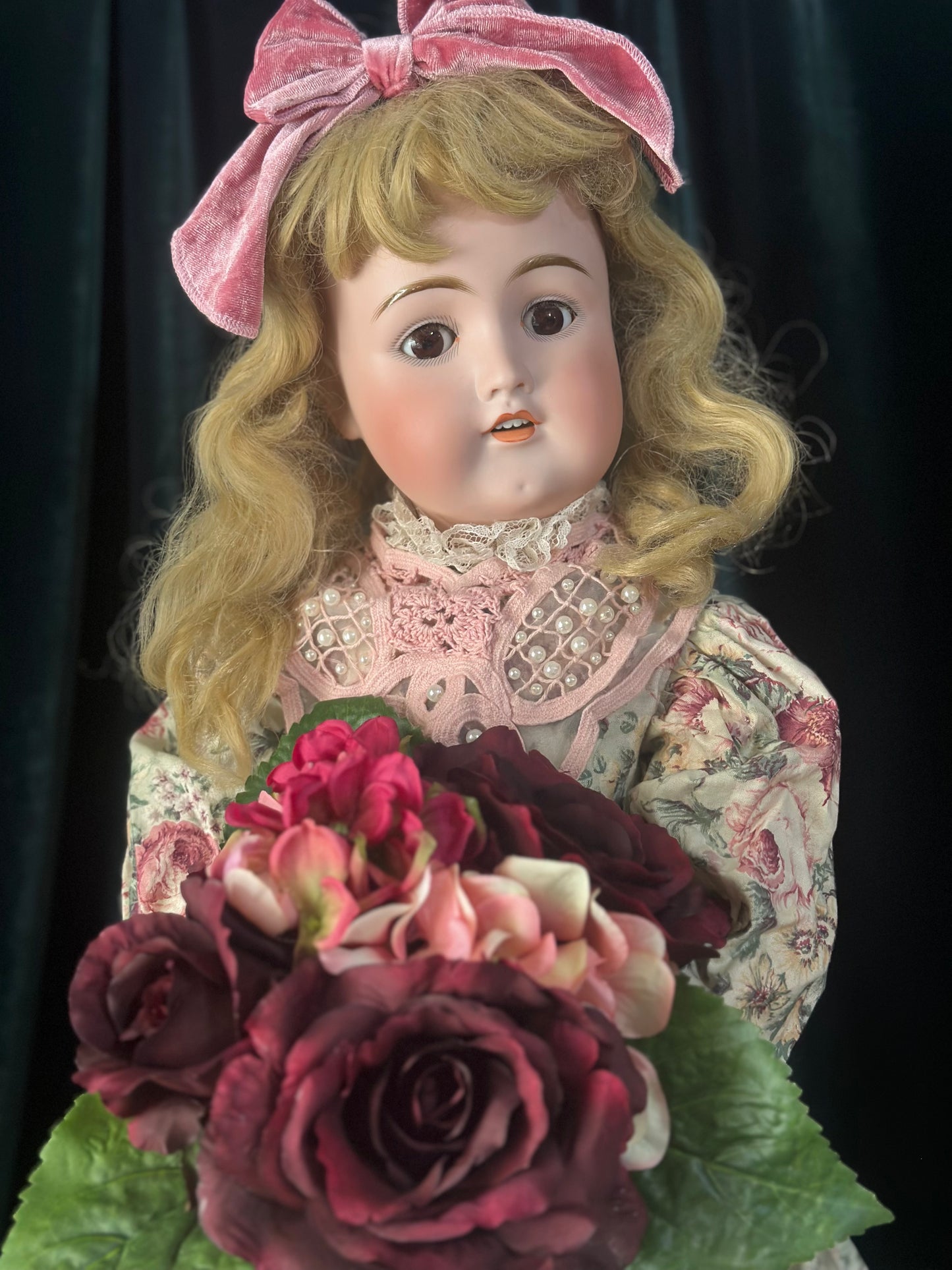 Antique German Adolf Wislizenus Mold 101 “My Sweetheart” 27” Doll Bisque Head