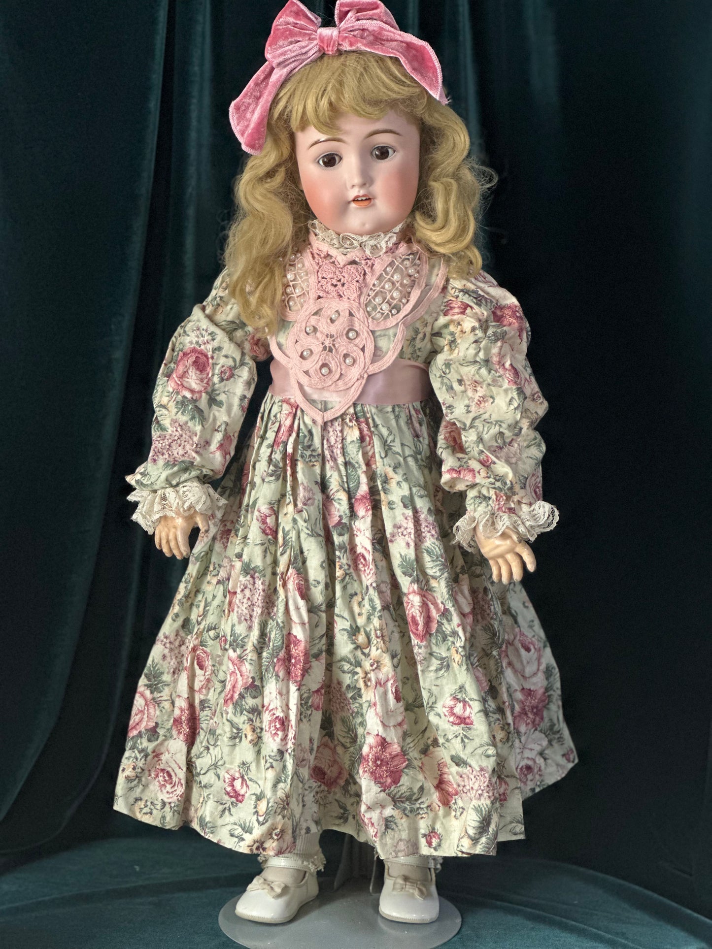 Antique German Adolf Wislizenus Mold 101 “My Sweetheart” 27” Doll Bisque Head